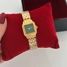 ساعت زنانه کارتیه پنتر طلایی صفحه سبز کد 787