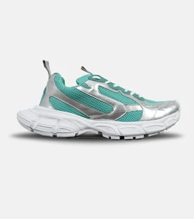 کفش کتانی مردانه و زنانه نقره ای سبز Balenciaga 3XL