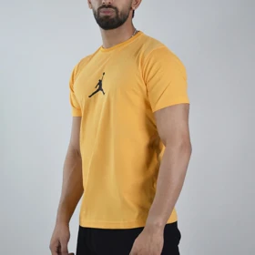 تیشرت ورزشی مردانه جردن مدل PDS91220 زرد