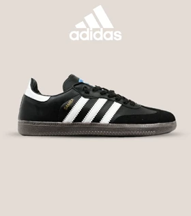 کفش کتانی مردانه و زنانه مشکی قهوه ای ADIDAS Samba