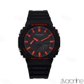ساعت جی شاک GA2100 مردانه مشکی ایندکس قرمز 105820