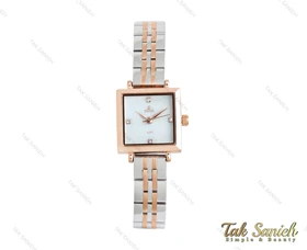 ساعت داتیس رزگلد سیلور مربعی Datis-3749-L