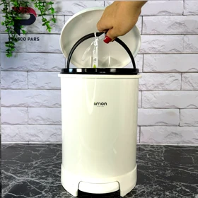 سطل و فرچه گرد درب رنگی لیمون