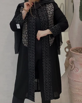 مانتو بلند سوزن دوزی