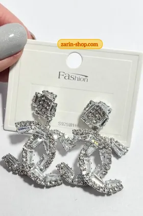 گوشواره جواهری نگینی مجلسی