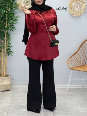 3384-شومیز ساتن (ایراد دار)