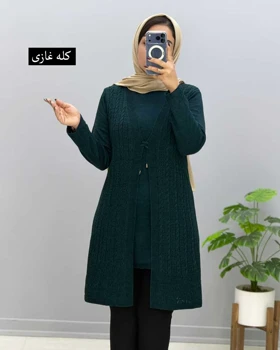 تونیک بلند بافت بنفشه پلاس کد 201654 (کله غازی)