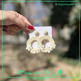 گوشواره حصیری بهار و تابستان کد gh1046