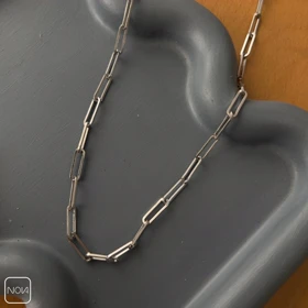 گردنبند نقره مردانه آجری کد 0251217