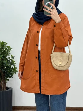 مانتو کتان کاغذی سلین