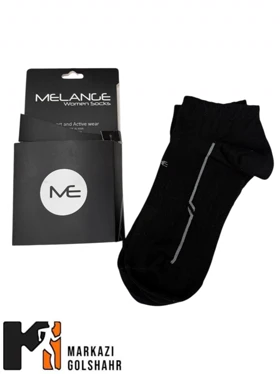 جوراب مچی زنانه ملانژ کد 2016729 (مشکی)