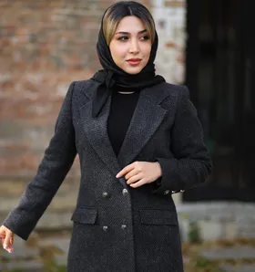 تک کت پاییزه طوسی