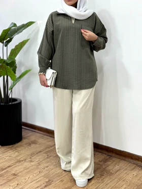 تونیک مانتویی لینن شادان