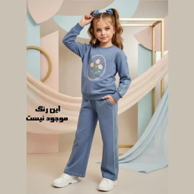 بلوز شلوار دخترانه مدل گلدوزی