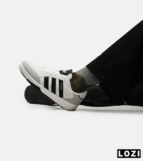 کفش کتانی مردانه سفید مشکی ADIDAS Tyshawn