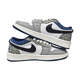 کفش جردن 1 آبی سفید طرح Low SE True Blue