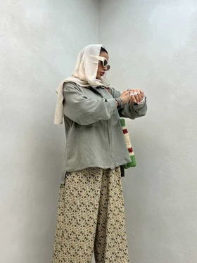 شومیز وال 2 جیب