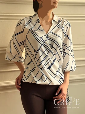 شومیز سیلک آستین عروسکی