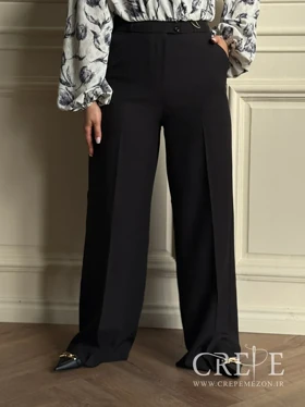 شلوار لینن بگ واید قد 110