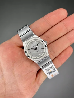 ساعت مچی امگا کانستلیشن سیلور صفحه سفید Omega Constellation