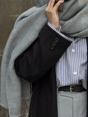 مانتو لینن مشکی