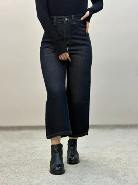 شلوار جین واید قد نود 6260