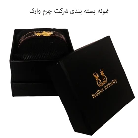 دستبند چرم وارک طرح نماد آذر مدل لیبرا کد rb125
