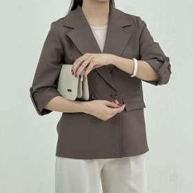 کت زنانه کرپ کجراه