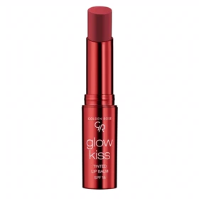 بالم لب جامد گلدن رز ,مدل Glow Kiss Tinted رنگ Strawberry شماره 02
