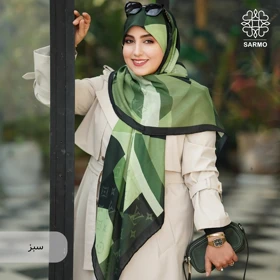 روسری نخ پنبه لوریا (سبز)