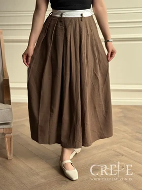 کت و دامن لینن طرح تنیس