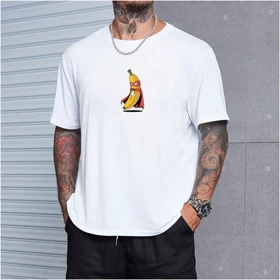 تیشرت باکسی 100٪ پنبه با چاپ مینیمال | کد 1341