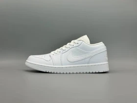 کتانی نایکی جردن1لو فول وایت/Nike Air Jordan1 low
