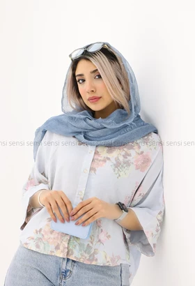 شومیز کراپ طرح دار کد1005313