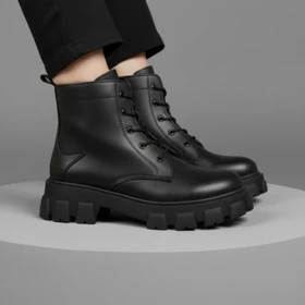 نیم بوت زنانه مشکی مدل Roxana