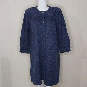 مانتو پاییزه زنانه بیسکوئیتی دکمه دار