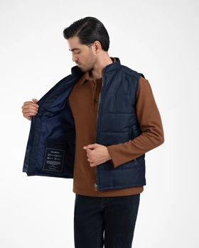 ام کی کالکشن جلیقه mk-22243-navy-blue