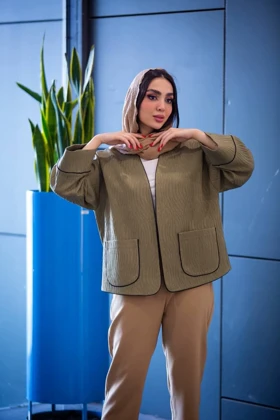 کت ژاکارد مغزی دوزی