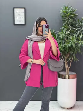 مانتو لینن آستین گت ضربدری