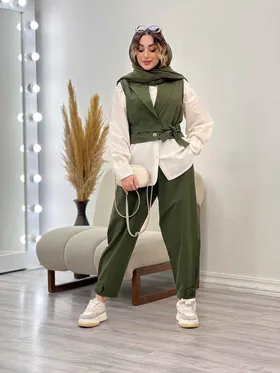 ست سه تکه جلیقه و شلوار