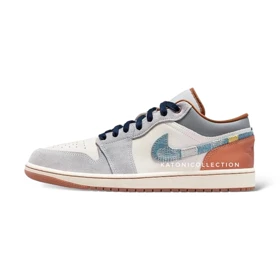 کتانی ویتنامی ایر جردن 1 لو فانتوم دنیم Nike Air Jordan 1 Low SE phantom Denim