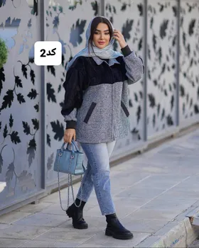 پالتو فوتر جناقی ترکیب با پوست کد 2392