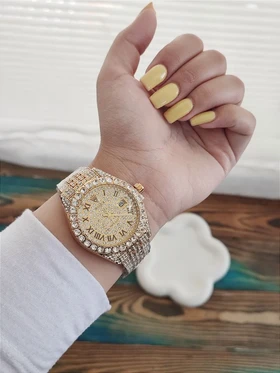 ساعت فول نگین رولکس ROLEX ارسال رایگان