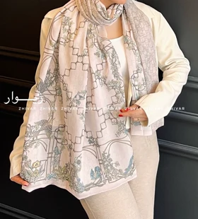 شال حریر دولایه