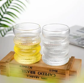 لیوان پیرکس رینگی نقش برجسته/pa80