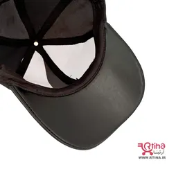 کلاه چرمی لبه دار مردانه زنانه مشکی