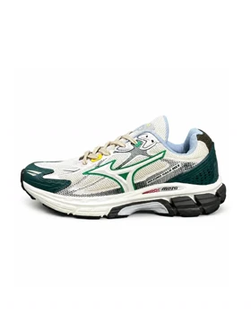 کفش کتانی مردانه و بزرگ پا (کیفیتاورجینال) مدل میزانو کرم سبز Mizuno