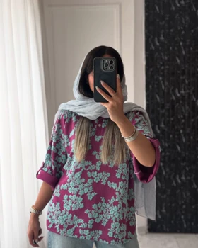 شومیز جلوبسته پرنا