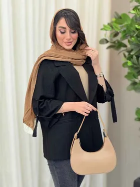 مانتو دو دکمه آستین سگک