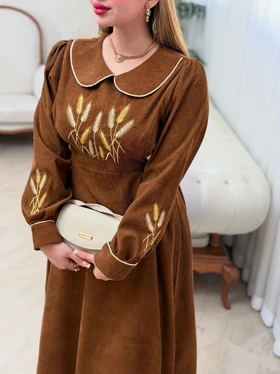 پیراهن گندم 0852 (شکلاتی)